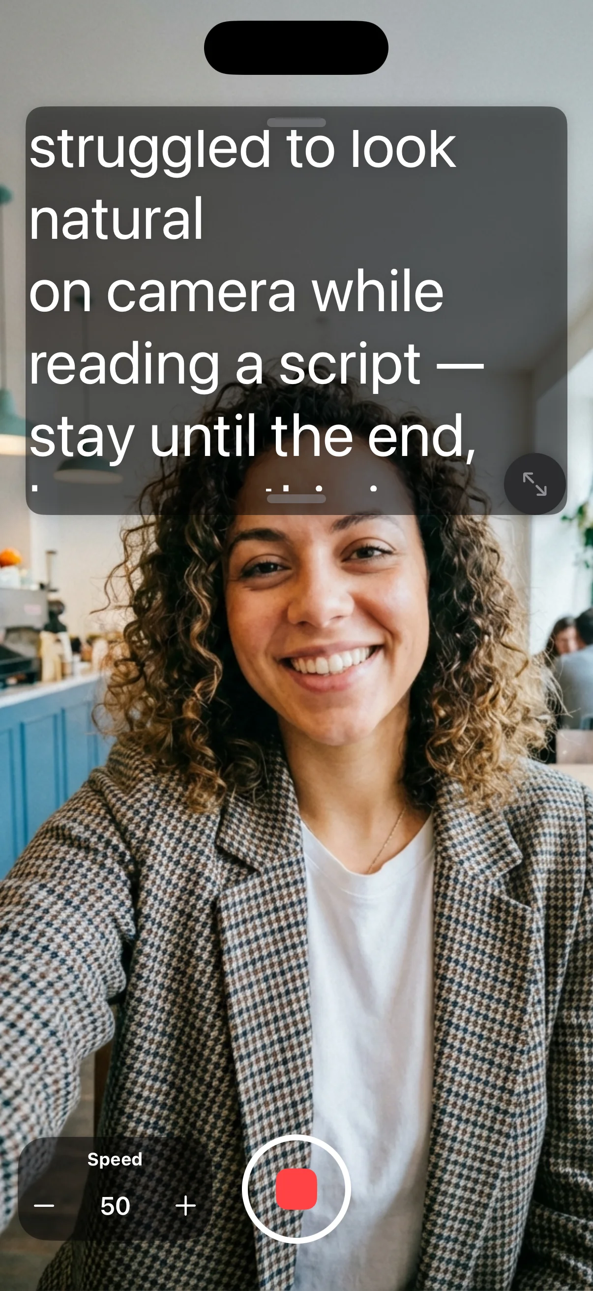 Scroll speed settings